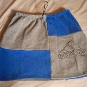 Never worn Frankie collective Adidas reconstructed sweats material skirt